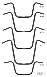 Apehanger black "Medium" H=310mm 82-up (DE)