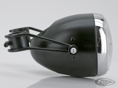 Black Vintage sidemount headlight 5.75" (DE)