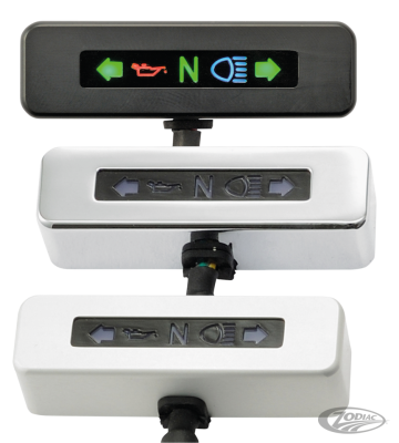 Micro LED indicator alu chrome (DE)