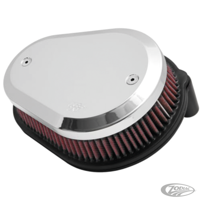 K&N RK series Air cleaner kit, polished (DE)