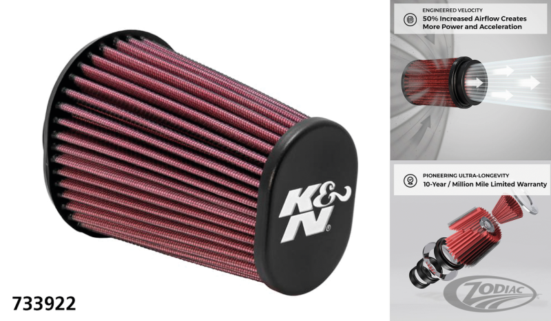 K&N Repl. filter element f/733807 (DE)