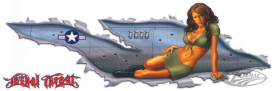 Bomber Girl Right Decal (DE)