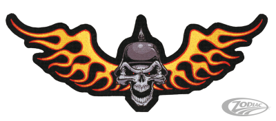Biker Skull patch 12.75"x5" (DE)