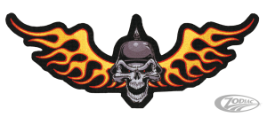 Biker Skull patch 12.75"x5"