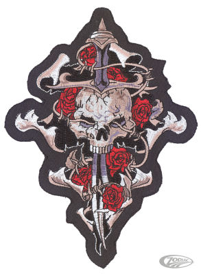 SKULL, DAGGER, ROSE  11" X 11,5"