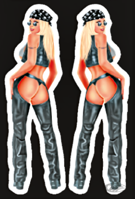 HARLEY BABE - MINI DECAL3"X4,75" (DE)