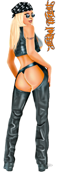 HARLEY HOTTIE LG DECAL 6"X18" (DE)