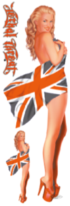 MISS ENGLAND 3"X10" (DE)