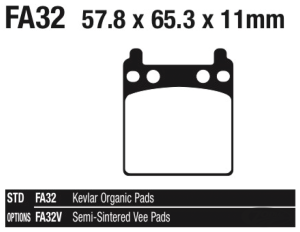 EBC-V pads PM 162X2 (DE)