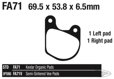 EBC-V FX77-83 XL77-83 FR brake pads