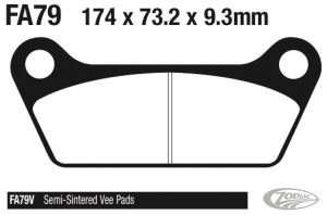 EBC-V FLH/T80-85 RR brake pads (DE)