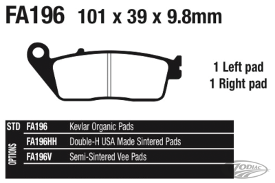 EBC-V Victory 08-up RR brake pads