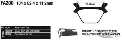 EBC-V 87-99 RR brake pads (DE)