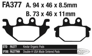 EBC RR brake pads Indian Scout 15-16 (DE)