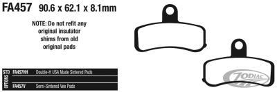 EBC-V front brake pads ST08-14 DN08-17 (DE)