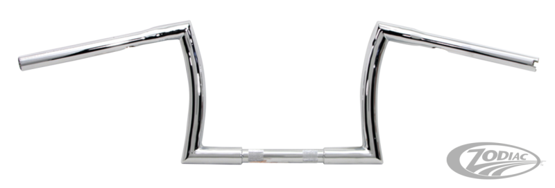 10" Z Bar 1" Chrome Dimpled TBW (DE)