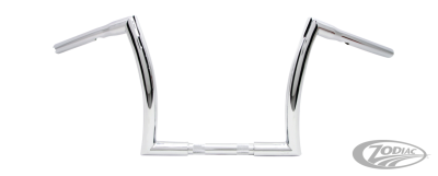 12" Z Bar 1" Chrome Dimpled TBW