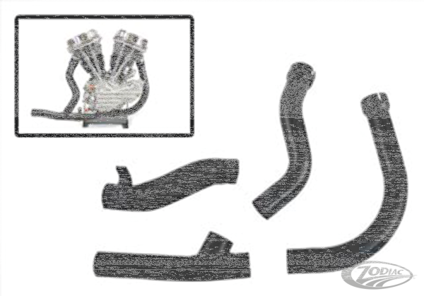 2-1 Complete Exhaust Black FL48-57 (DE)