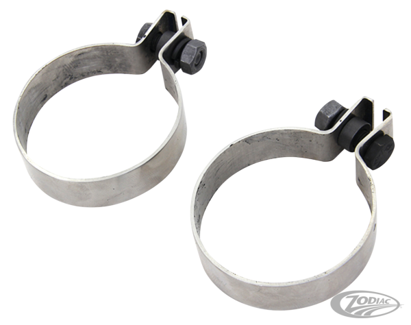 Panhead stainless exhaust port clamp set (DE)