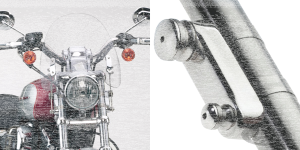 Switchblade Deflector Clear kit 39mm for (DE)