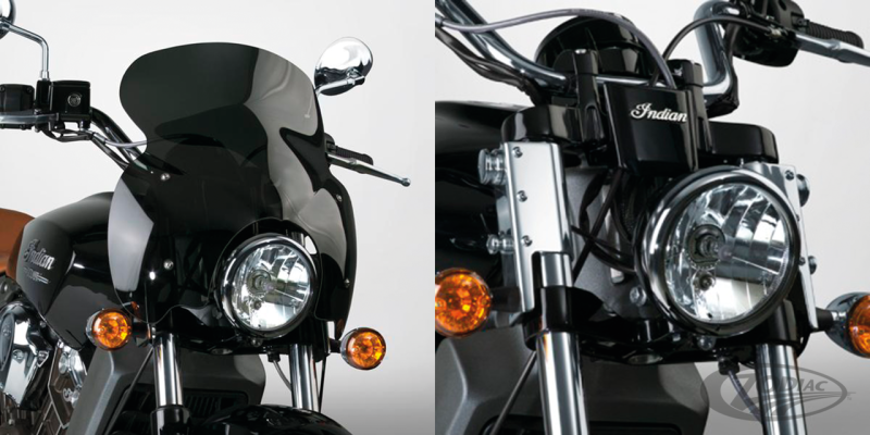 Wave QR windshield kit Scout chrome (DE)