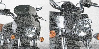 Wave QR windshield kit Scout chrome (DE)