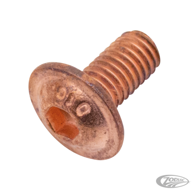Copper flanged sckt button hd scrw M6x12 (DE)