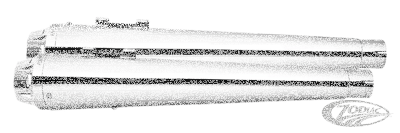 US-OUTLAW SLIP-ONS CHROME FLH/T95-16 (DE)