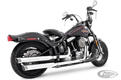 RACING SLIP-ONS ALL CHROME FLSTF07-17 (DE)