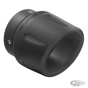 Combat 4.5" Harley end cap pitch black