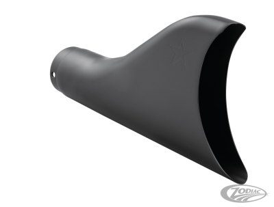 Sharktail pitch black end cap 2.125" (DE)