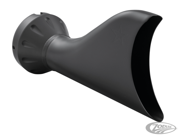 Blk Freedom Sharktail end cap 4" muffler (DE)