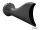 Blk Freedom Sharktail end cap 4" muffler (DE)