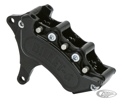 Billet 6 calipers 13"dual front 84-99Blk (DE)