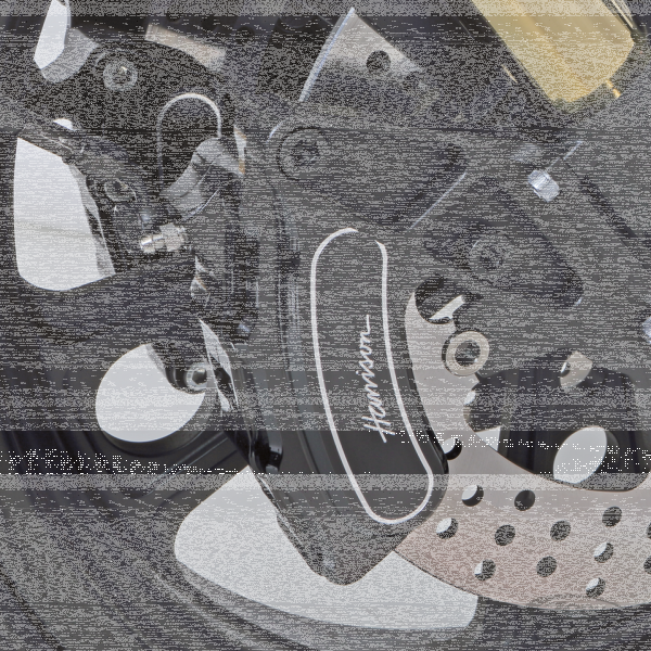 Slimline 6 front calipers 13" 84-99 Blck (DE)