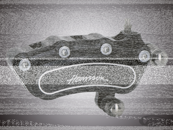 Slimline 6 front calipers 13" 84-99 Blck (DE)