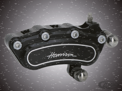 Slimline 6 front calipers 13" 84-99 Blck (DE)