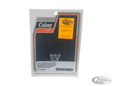 Chrome Torx button head ign.cvr screws (DE)