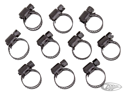 Jagg 10pck black 5/8" hose clamps (DE)