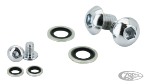 35/39mm Fork Drain Screw Kit Chrome