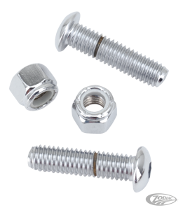 FOOT PEG BOLT KIT, CHROME (DE)
