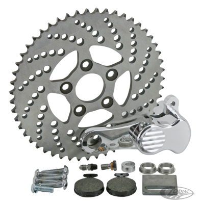 Sprocket disc kit drilled 51T polished (DE)