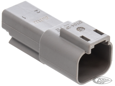 2 Pole grey pin housing (DE)