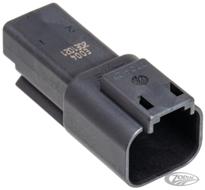 2 Pole black pin housing (DE)