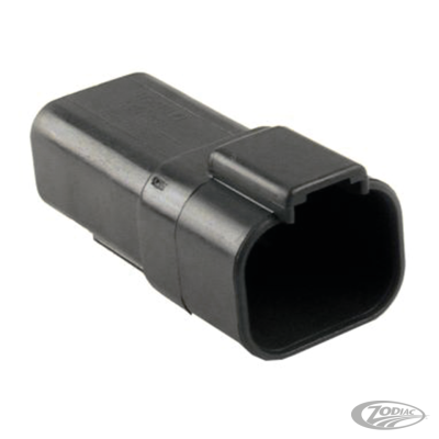 4 Pole black pin housing (DE)