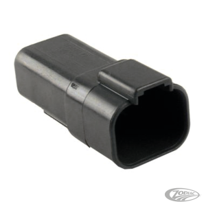 4 Pole black pin housing (DE)