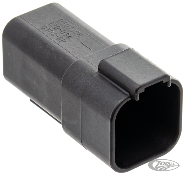 6 Pole black pin housing (DE)