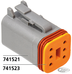 Wedge for 6 pole socket housing