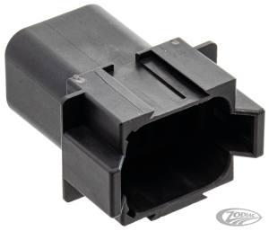 8 Pole black pin housing (DE)