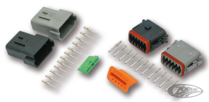 12 Pole grey pin housing (DE)